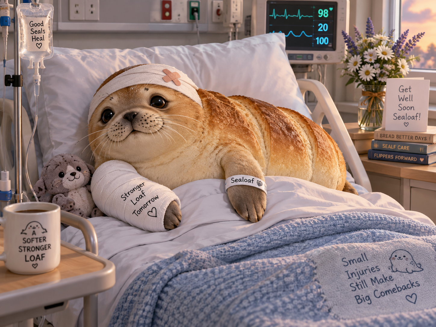Fred the Bread got too silly. Poor loaf :(